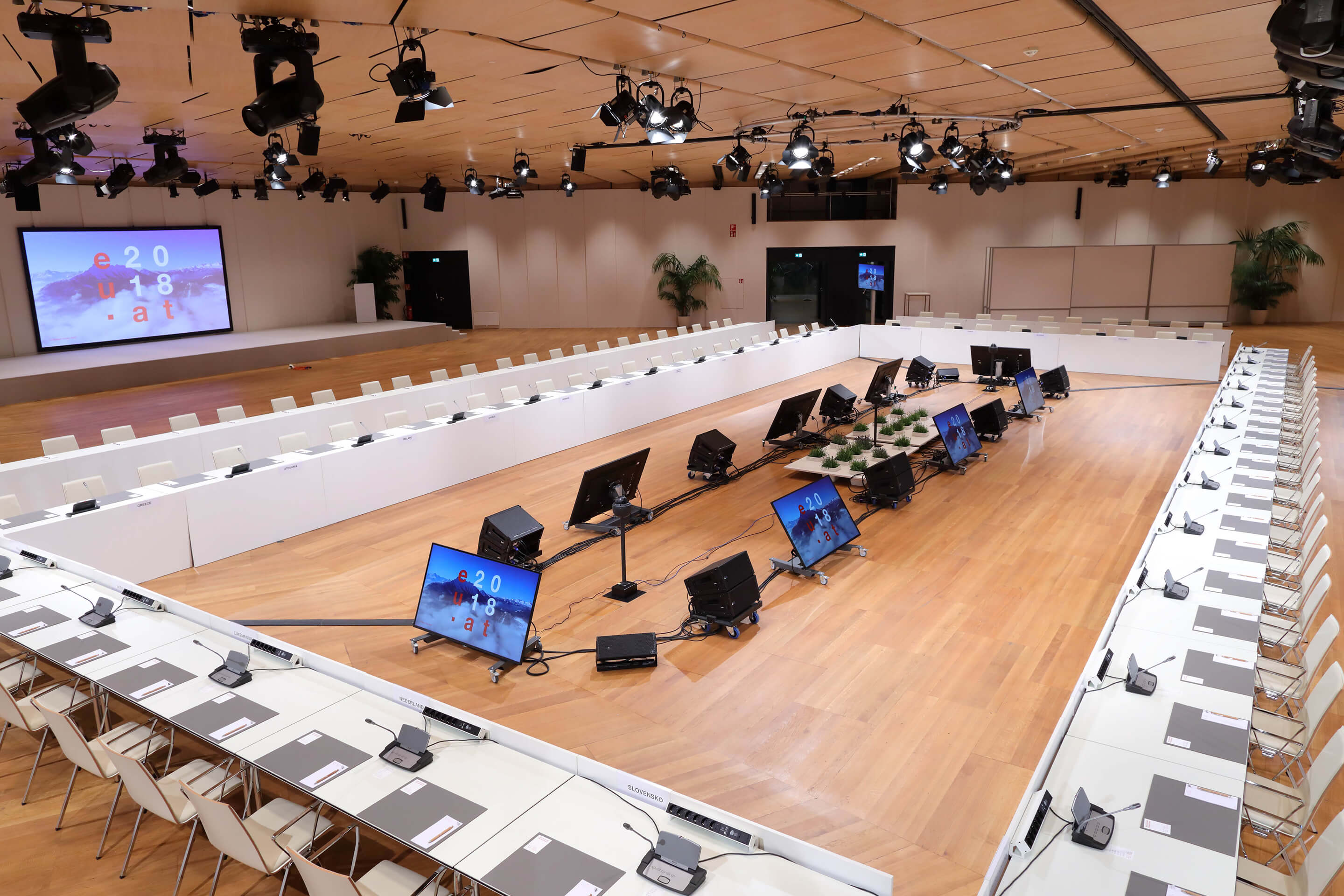 Photo: Main building Level -2 setting EU Council presidency
